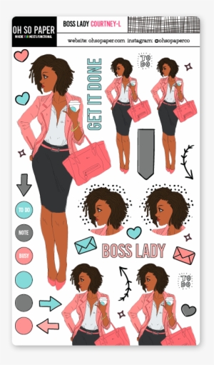 Boss Lady Loc Hair Sticker Set - Girl