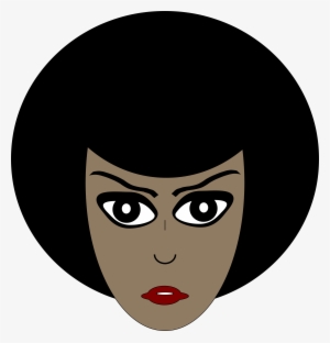 Vector Transparent Library Afro Clipart Animated - Cartoon African American Women With Afros
