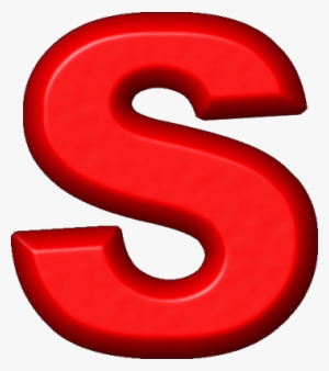 Red Refrigerator Magnet S - Red Letter S