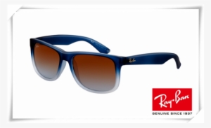 Ray Ban Aviators Blue Frame Png Images - Justin Ray Ban Sunglasses Blue