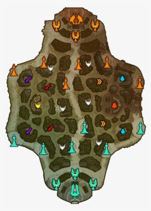 The Current Smite Map Includes 14 Camps And 3 Objectives - Smite Season 1 Conquest Map
