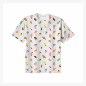 Shop Cool Ice Pattern For Summer Cotton T-shirt By - Süßes Buntes Eiscreme-muster Für Babys Babylätzchen