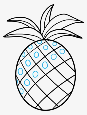 How To Draw Pineapple - Easy Way To Draw Fruit Step By Step