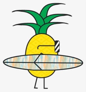 Pineapple With Marble Board Surfing Pineapple Pattern - Dribbble