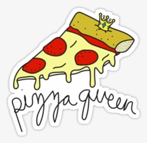 "pizza Queen ♥♕ Meme" Stickers - Sticker Tumblr Pizza