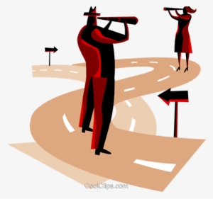 Man And Woman Making Decisions Royalty Free Vector - Decision Making Vector Png