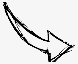 Drawn Arrow Cute Hand - Flèche Png Transparent