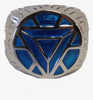Marvel Turquoise Iron Man Women's Ring - Emblem