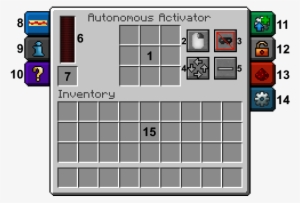 internal inventory - minecraft autonomous activator upgrade