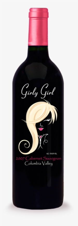 Farrah-girly Girl Wine Label - Girly Girl