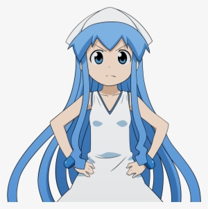 Animé Favori Blue Haired Character - Shinryaku Ika Musume