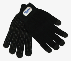 Power Dragon Text Touch Gloves - Woolen