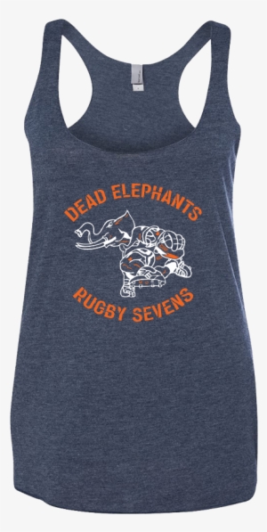 Csuf Rugby Dead Elephants Womens Tri-blend Racerback - Active Tank