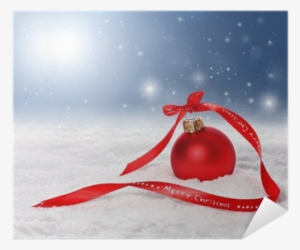 Christmas Background With Red Bauble And Merry Christmas - Save The Date Invite Christmas Party