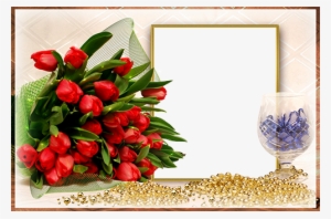 Bunch Of Red Tulips - Png Transparent Tulips Frames