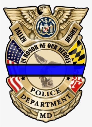 Fallen Maryland Police Fundraiser Decal - Archangel St Michael 10 Inch Bronze And Gold Statue