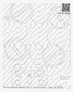 This Free Icons Png Design Of Drone Buzz Maze Coloring