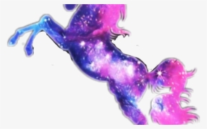 Unicorn Galaxy Tumblr Sticker By Natascha - Imagenes De Unicornios Galaxia