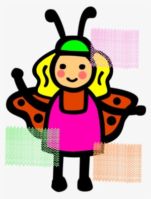 Vector Illustration Of Young Girl In Mythical Fairy