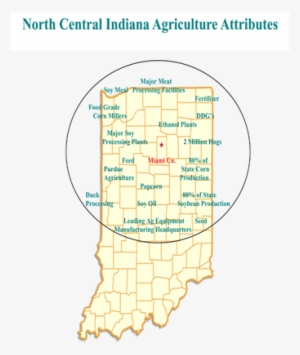 Agriculture, Distribution And Manufacturing - Indiana Farming Maps