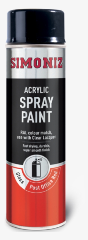 Simoniz Post Office Red Gloss Acrylic Spray Paint 500ml - Simoniz Silver Vht Spray Paint 500ml