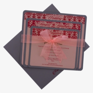 Fabric Pull-out Insert Wedding Card Online - Middle East