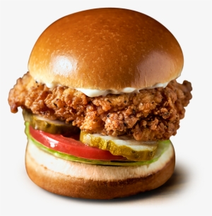 Crispy Chicken Sandwich - Fried Chicken Sandwich Png