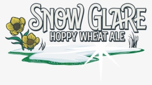 Snow Glare Hoppy Wheat Ale Logo - Illustration