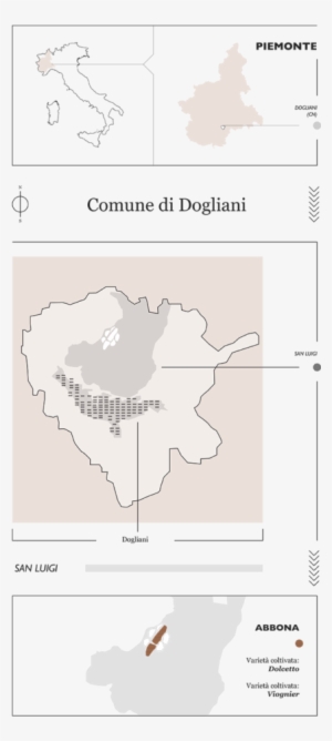 Vigneto San Luigi A Dogliani - Map