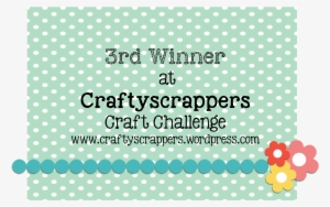 3rd Winner At Craftyscrappers Challenge - Polka Dot