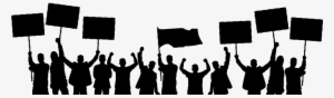 Silhouette People Holding Banners Png By Khaleeqxaman