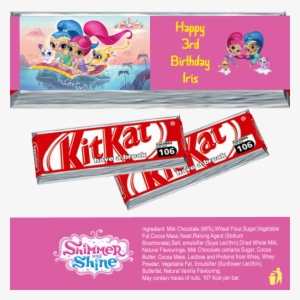 Shimmer & Shine Kitkat Wrappers