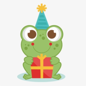 Birthday Frog Svg Scrapbook Cut File Cute Clipart Files - Cute Frog Clipart Png