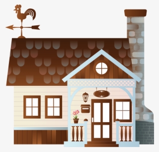 Clipart Of A Farm House - Farm House Clip Art