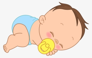 Infant Clipart Baby Tummy Time - Sleeping Baby Drawing