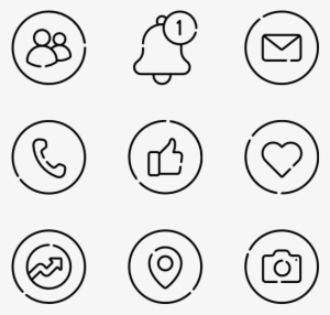 Notifications 50 Icons - Camera Drawing For Logo