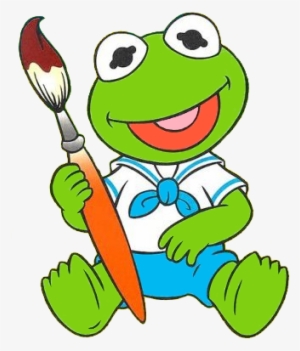 Baby Kermit As Tommy Pickles - Muppet Babies Clipart