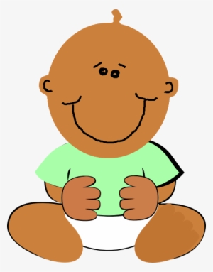 Black Baby Clip Art At Clker - African American Baby Clipart