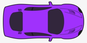 Purple Racing Car Vector Stock - Car Clipart Top View
