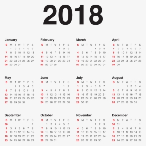 2018 Calendar Png Image File