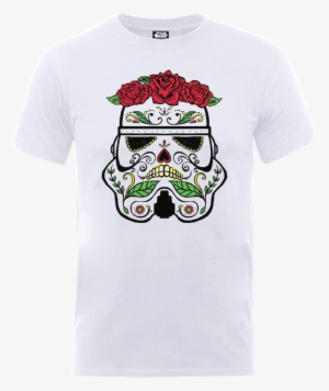 Star Wars Day Of The Dead Stormtrooper T-shirt - Stormtrooper Sugar Skull