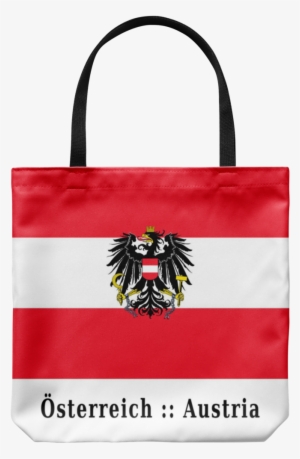 Austria Flag Fabric Tote Bag