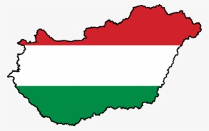 Austria-hungary Flag Cliparts - Simple Map Of Hungary