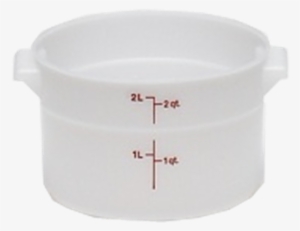 Container Poly Round Storag - Cambro Round Contain, Use Lid 4uka9, Pk 12