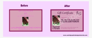 The Before & After Of A Gift Voucher Template - Inkscape Before And After