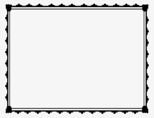 Christmas Gift Certificate Clipart - Black And White Certificate Border
