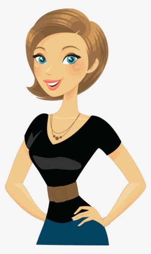 Material Didáctico Audiovisual Sólo Visión Proyectables - Cartoon Woman Png