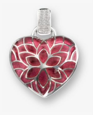 Nicole Barr Designs Sterling Silver Heart Choker Necklace-red - Red Heart Choker Necklace - Sterling Silver