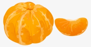 Peeled Mandarin Transparent Png Clip Art - Mandarin Clipart Png