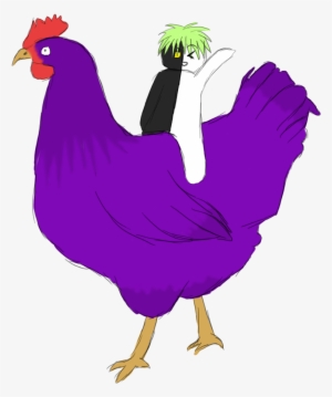 Chicken Clipart Purple - Chicken